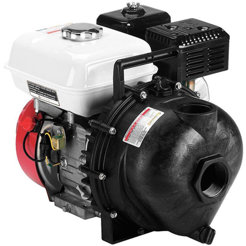 2 POLY TRANSFER PUMP WITH 5.5 HP HONDA ENGINE – BUNA SEALS