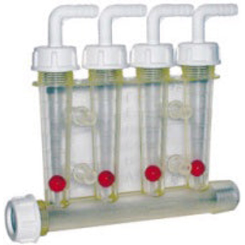 REDBALL ORIGINAL MANIFOLD SPRAY TIP MONITOR – 4 COLUMN – 3/8 HOSE BARB ELBOW