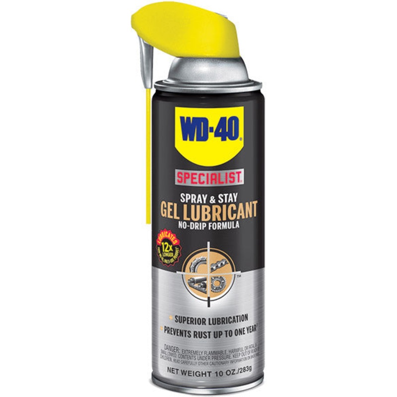 WD-40 SPRAY & STAY GEL LUBRICANT – 10 OZ AEROSOL