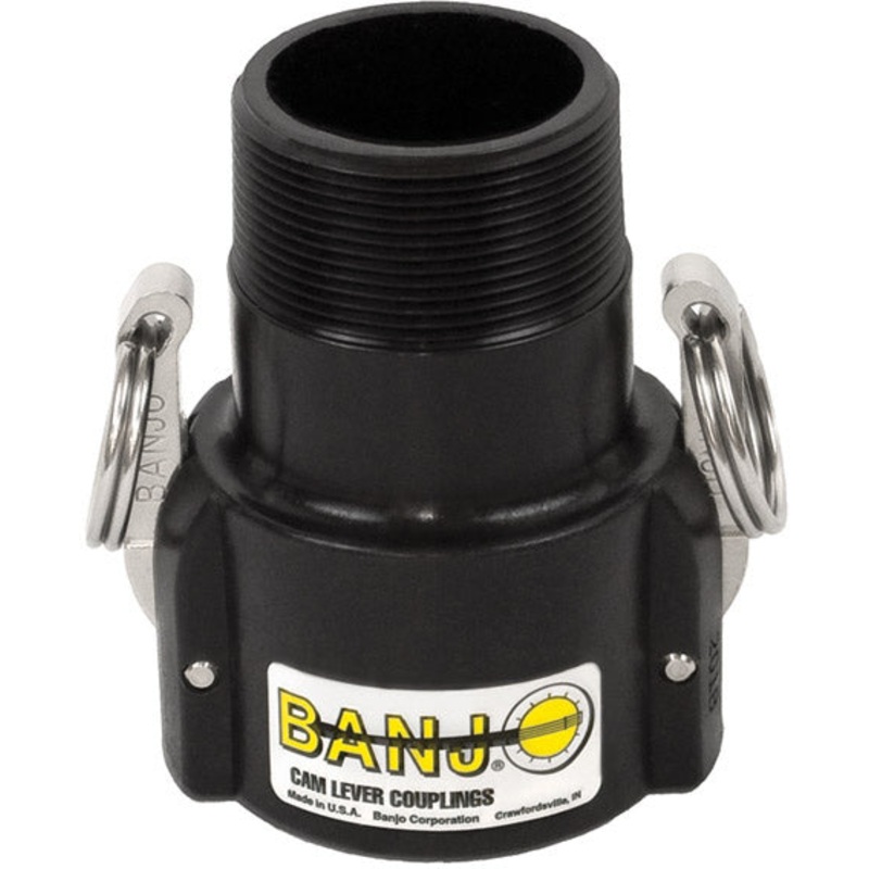 2 B SERIES CAM LOCK COUPLER –  2 FEMALE COUPLER X 2 EXTENDED LENGTH MALE PIPE THREAD