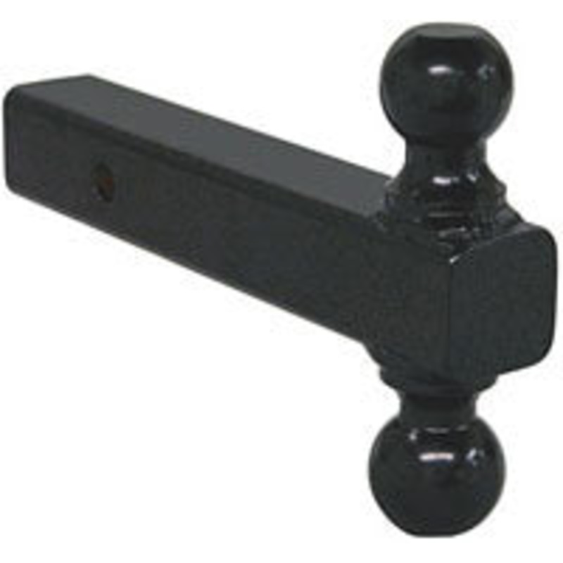 DOUBLE TRAILER BALL MOUNT FOR 2 RECEIVER – SOLID SHANK – 2 AND 2-5/16 BALL