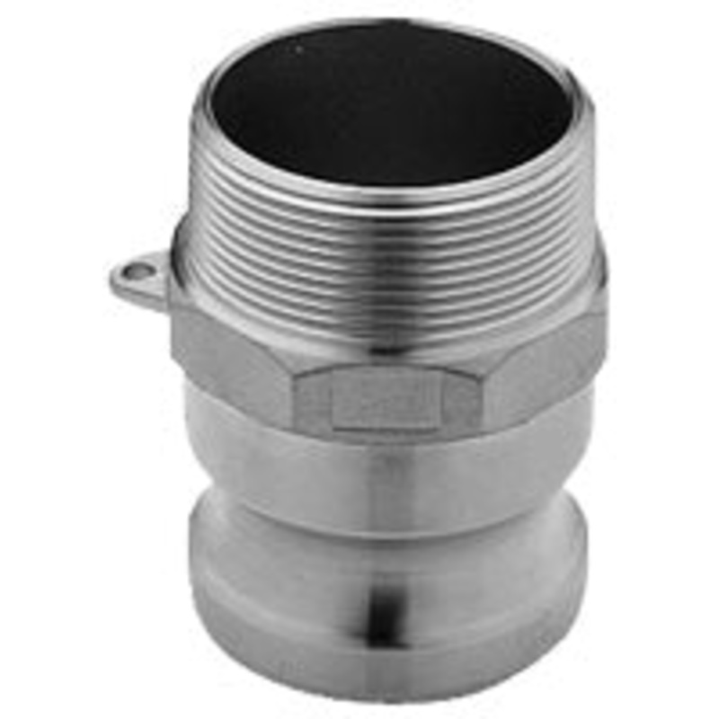 F SERIES 1-1/2 ALUMINUM MALE ADAPTER X MALE PIPE THREAD
