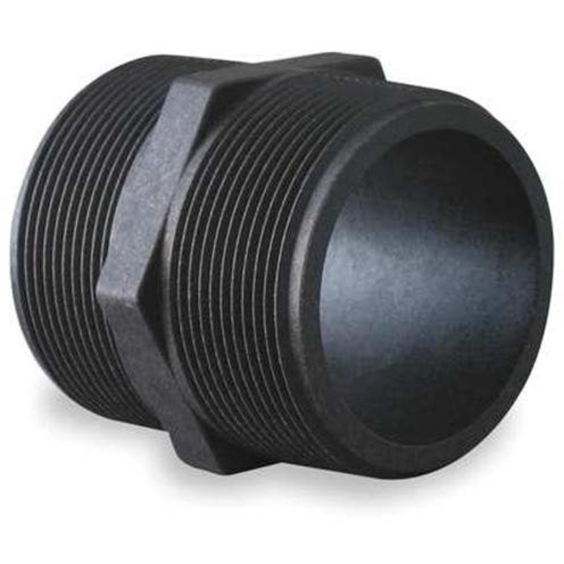 1-1/2 INCH X 1-1/2 INCH MNPT X MNPT  POLY NIPPLE