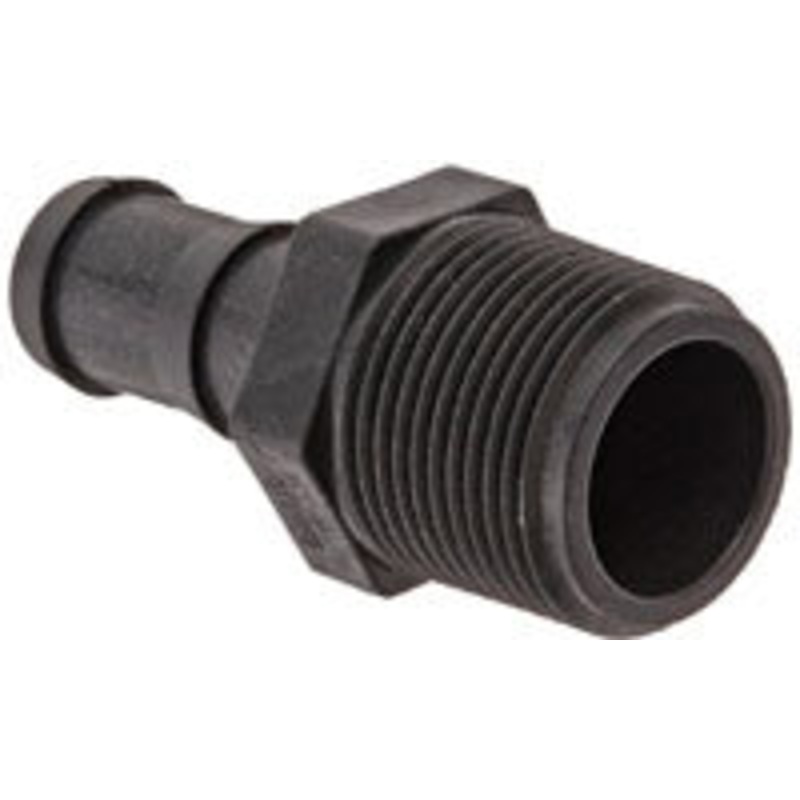 1 INCH X 3/4 INCH MNPT X HOSE BARB  POLY