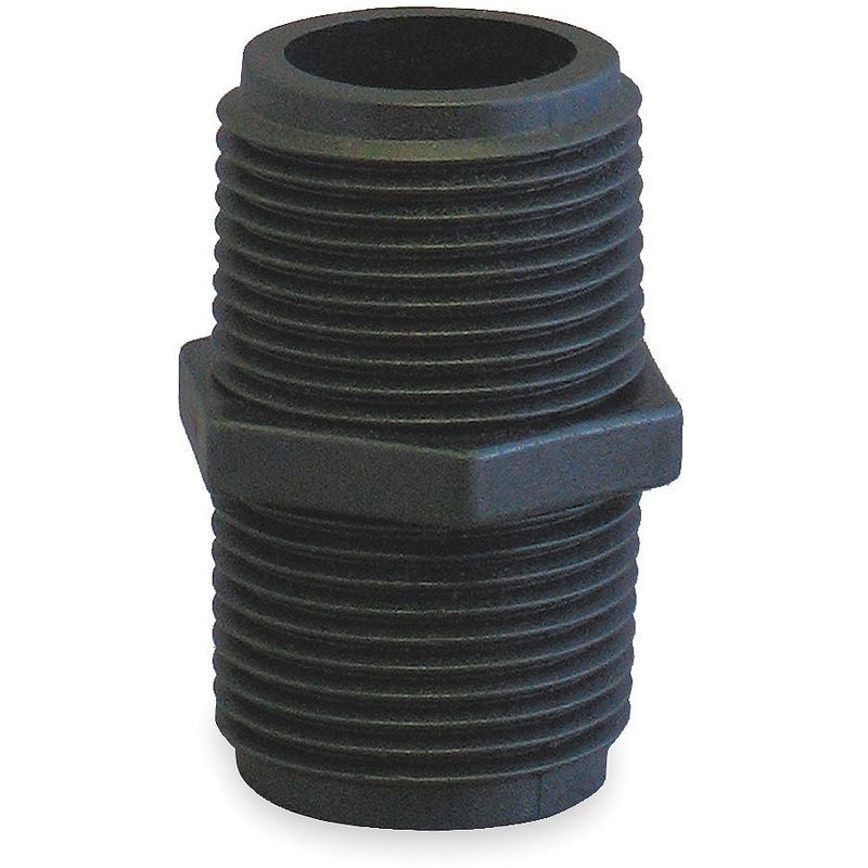 3 INCH X 3 INCH MNPT X MNPT  POLY NIPPLE