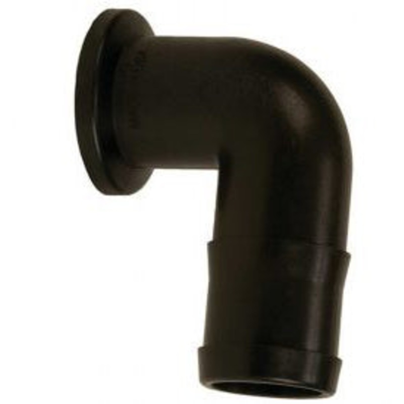 MANIFOLD FLANGE FITTING – 2 FLANGE X 90 DEGREE 1-1/2 HOSE BARB