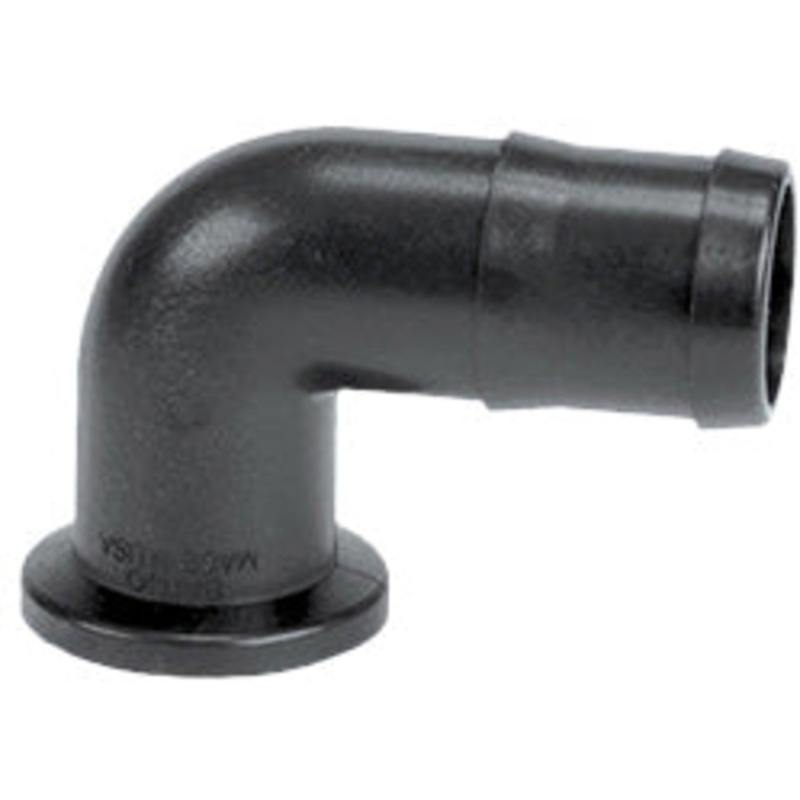 MANIFOLD FLANGE FITTING – 3  FLANGE X 90 DEGREE 3 HOSE BARB