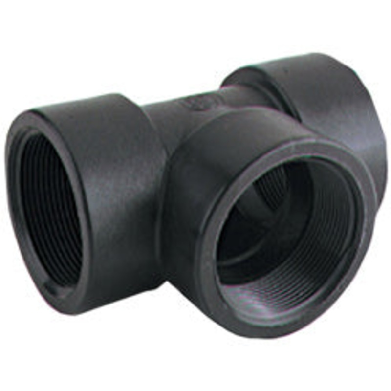 1-1/2 INCH FNPT  POLY TEE