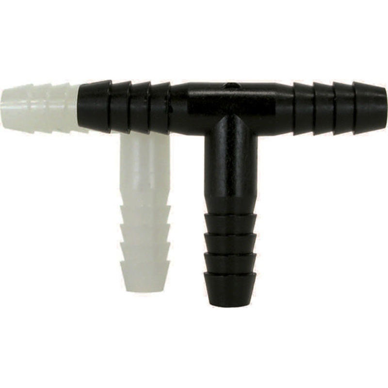 1/2 INCH X 3/4 INCH HOSE BARB X HOSE BARB X HOSE BARB  POLY TEE