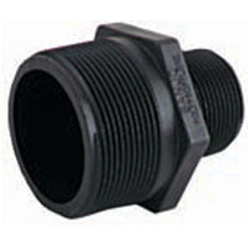 1/2 INCH X 3/8 INCH MNPT X FNPT  POLY REDUCER NIPPLE