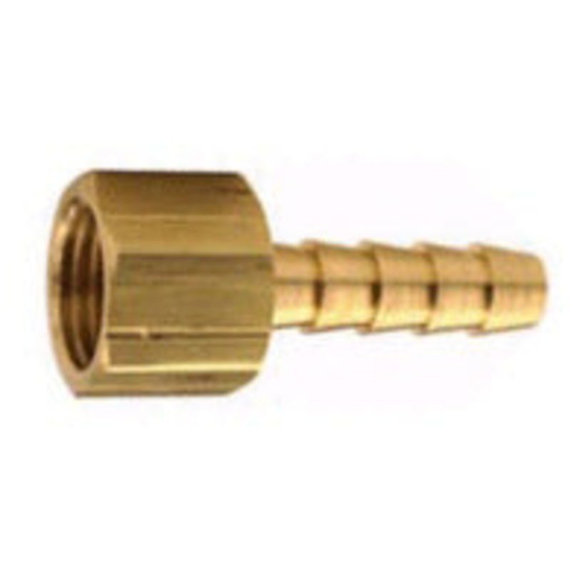 1/4 INCH X 3/8 INCH FNPT X HOSE BARB  BRASS