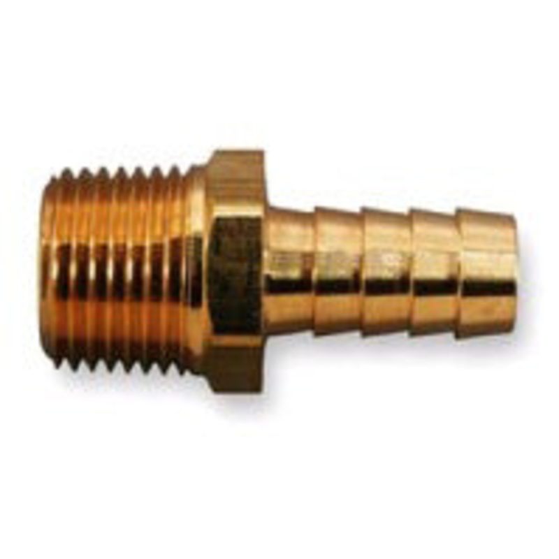 1 INCH X 1 INCH MNPT X HOSE BARB  BRASS