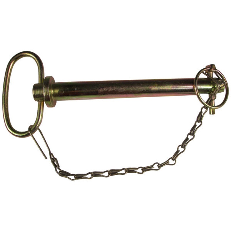 3/4 INCH X 6-1/4 INCH SWIVEL HANDLE HITCH PIN WITH CHAIN