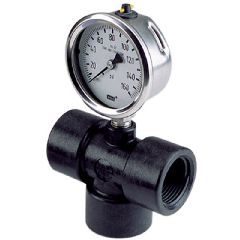 3/4 TEE WITH GAUGE PORT