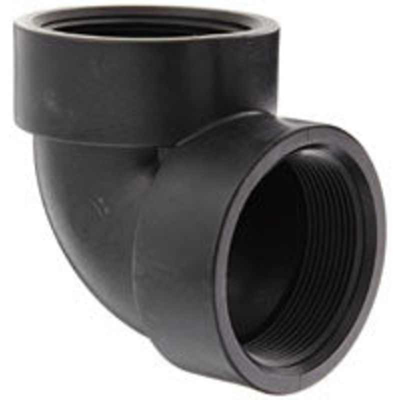 3 INCH X 3 INCH FNPT X FNPT  POLY ELBOW – 90