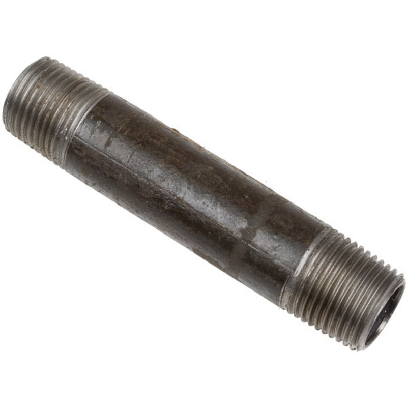 1/2 INCH X 1/2 INCH MNPT X MNPT 4 INCH BLACK IRON NIPPLE