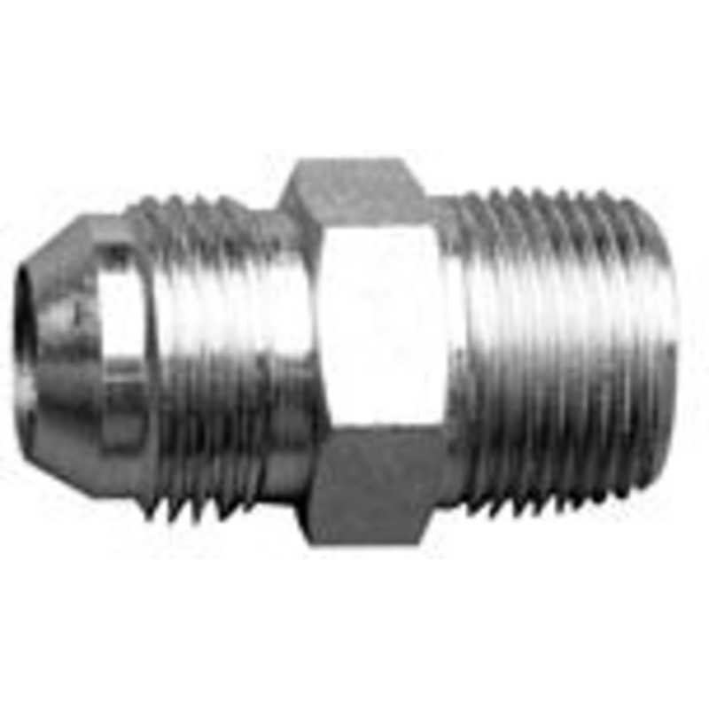1/2 MALE JIC X 1/4 MALE PIPE – MALE CONNECTOR – STEEL