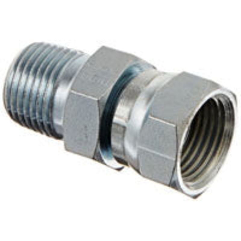 1/2 MALE PIPE X 1/2 FEMALE PIPE SWIVEL – NPSM ADAPTOR – STEEL