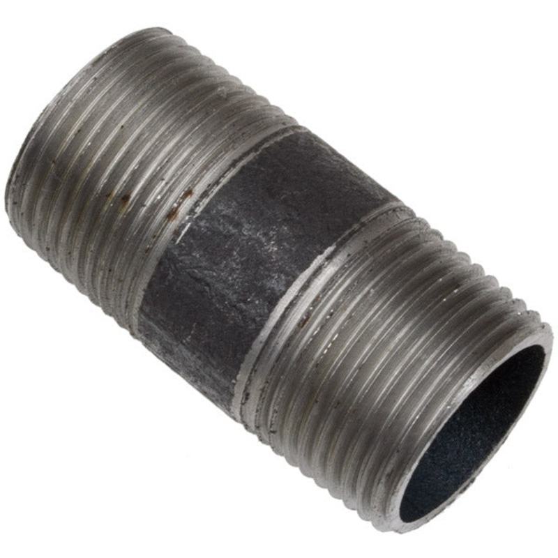 1/4 INCH X 1/4 INCH MNPT X MNPT 2 INCH BLACK IRON NIPPLE