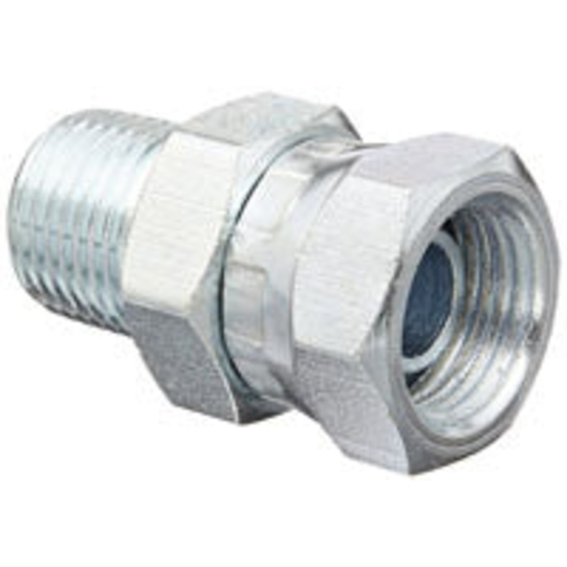 1/4 MALE PIPE X 1/4 FEMALE PIPE SWIVEL – NPSM ADAPTOR – STEEL