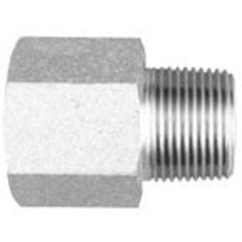 1/4 MALE PIPE X 3/8 FEMALE PIPE – INCREASE-EXTENSION CONNECTOR – STEEL