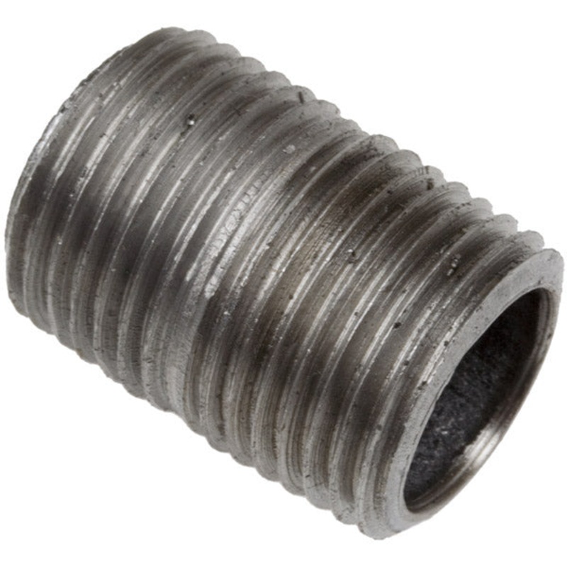 3/4 INCH X 3/4 INCH MNPT X MNPT 2 INCH BLACK IRON CLOSE NIPPLE