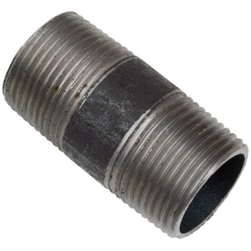 3/4 INCH X 3/4 INCH MNPT X MNPT  BLACK IRON NIPPLE