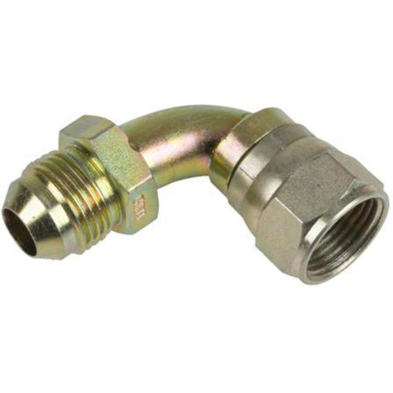 5/8 MALE JIC X 5/8 FEMALE JIC SWIVEL 90 DEG; – SWIVEL NUT BENT TUBE – STEEL