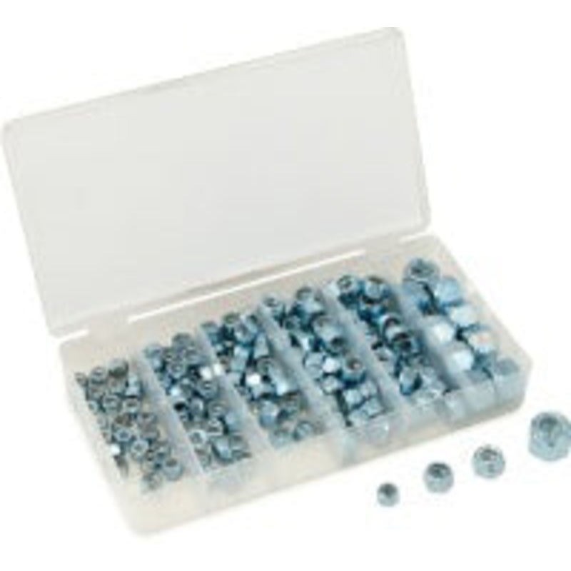 150 PIECE NYLON LOCK NUT ASSORTMENT