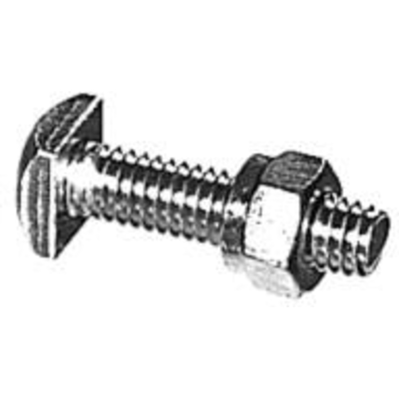 BATTERY TERMINAL BOLTS & NUTS, 5/16 X 1-3/16. CLAMSHELL OF 10