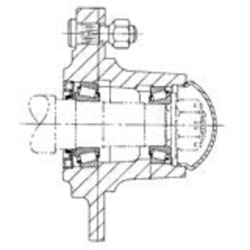5 STUD 2500 LB. CAPACITY HUB W / CUPS – FH25-5