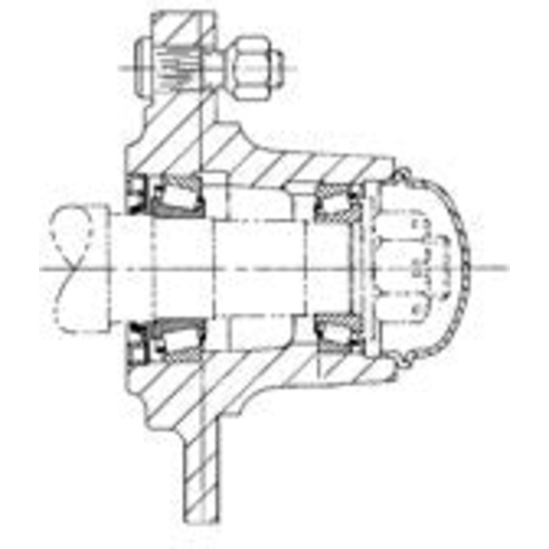 5 STUD 2760 LB. CAPACITY HUB WITH CUPS – W719