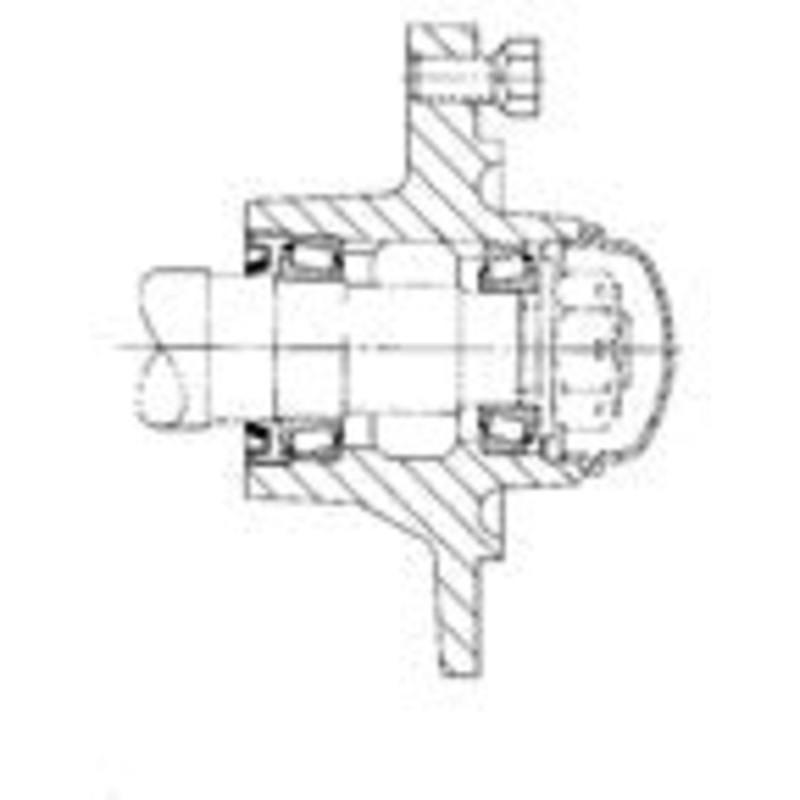 6 BOLT 2760 LB. CAP. HUB WITH CUPS W709