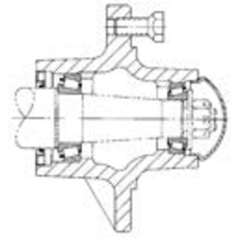 6 BOLT 3500 LB. CAP. HUB WITH CUPS FH35-6