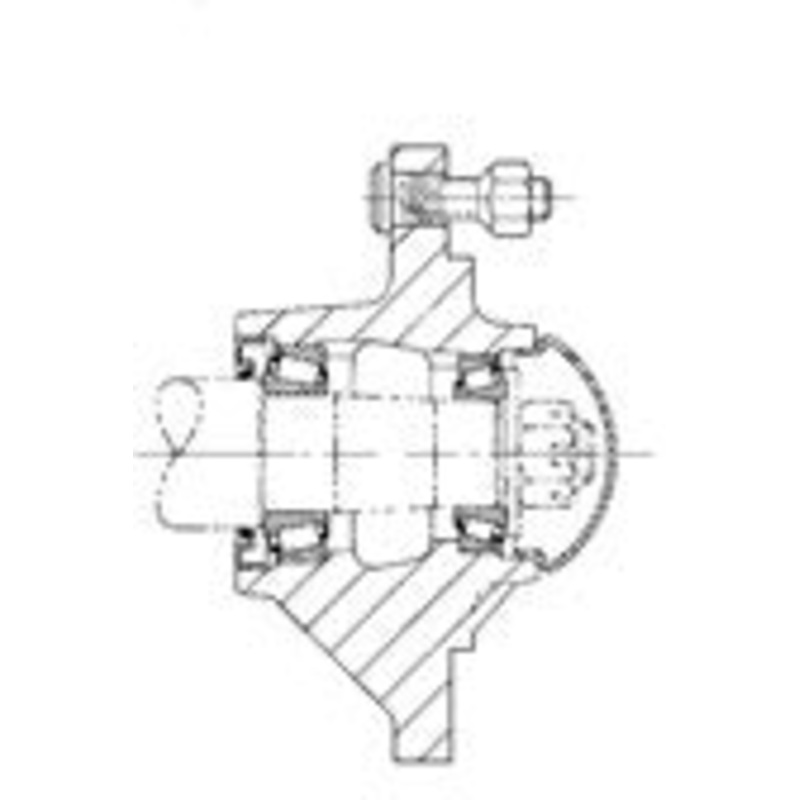 6 STUD 2500 LB. CAP. HUB WITH CUPS FH25-6