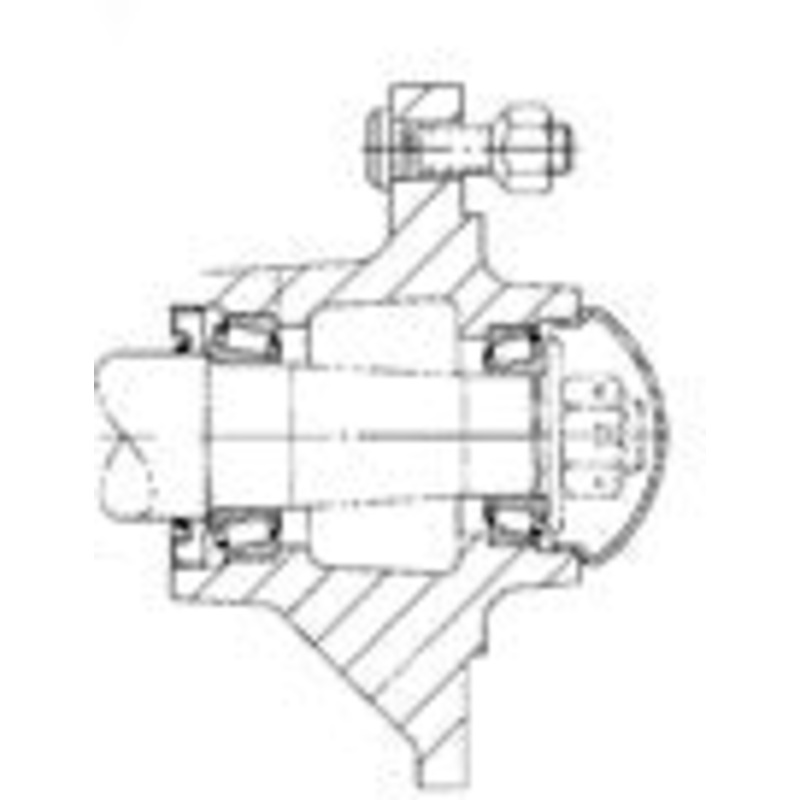 6 STUD 3000 LB. CAP. HUB WITH CUPS FH30-6