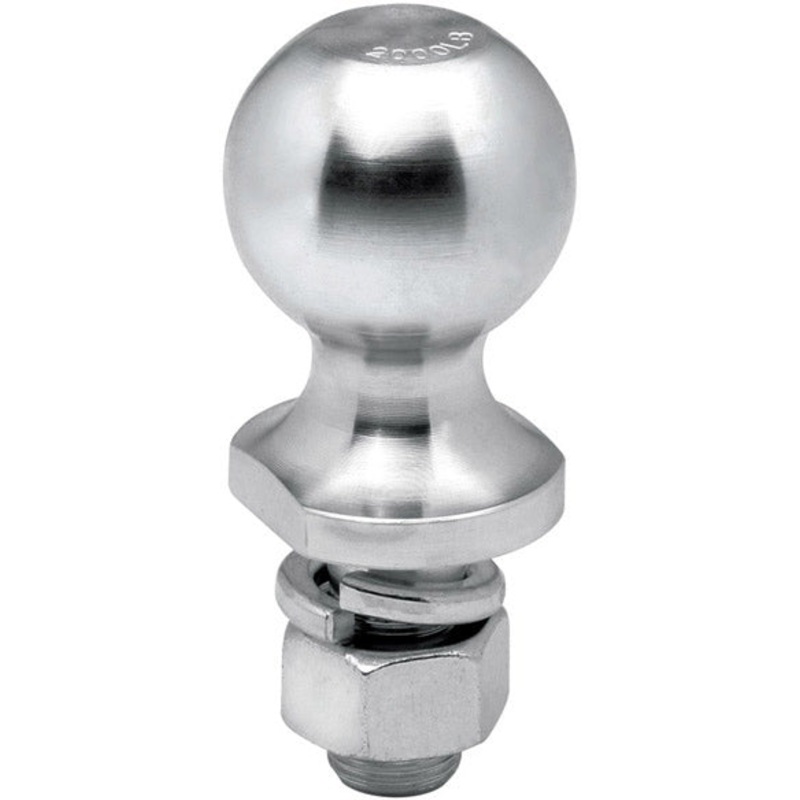 2 x 1 SHANK CHROME HITCH BALL – 3 INCH SHANK LENGTH
