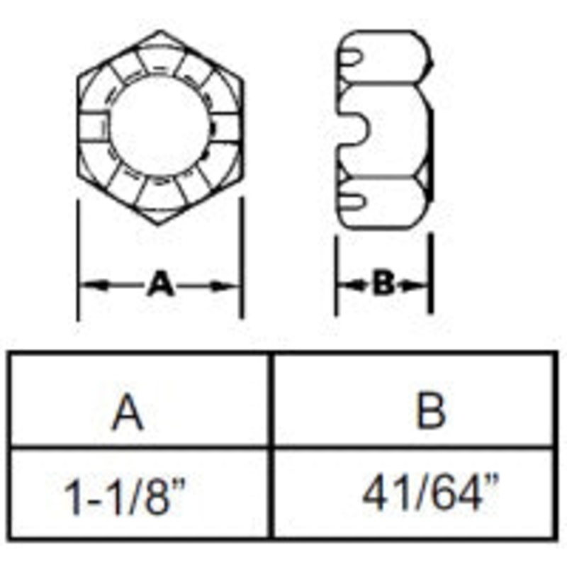 3/4-16 THREAD SPINDLE NUT