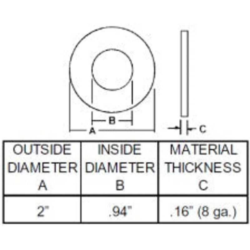 7/8 INCH SPINDLE WASHER FOR JOHN DEERE