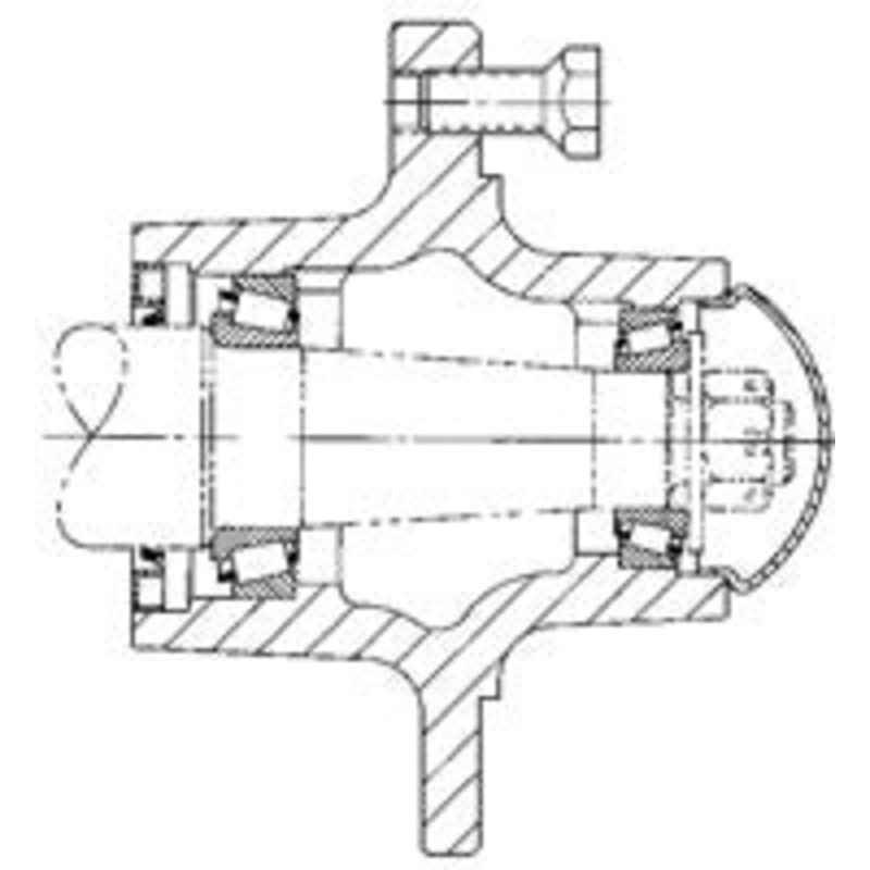 8 BOLT 8000 LB. CAP ASSEMBLY LESS SPINDLE