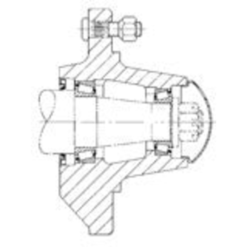8-BOLT HUB 6000 LBS CAP WITH CUPS