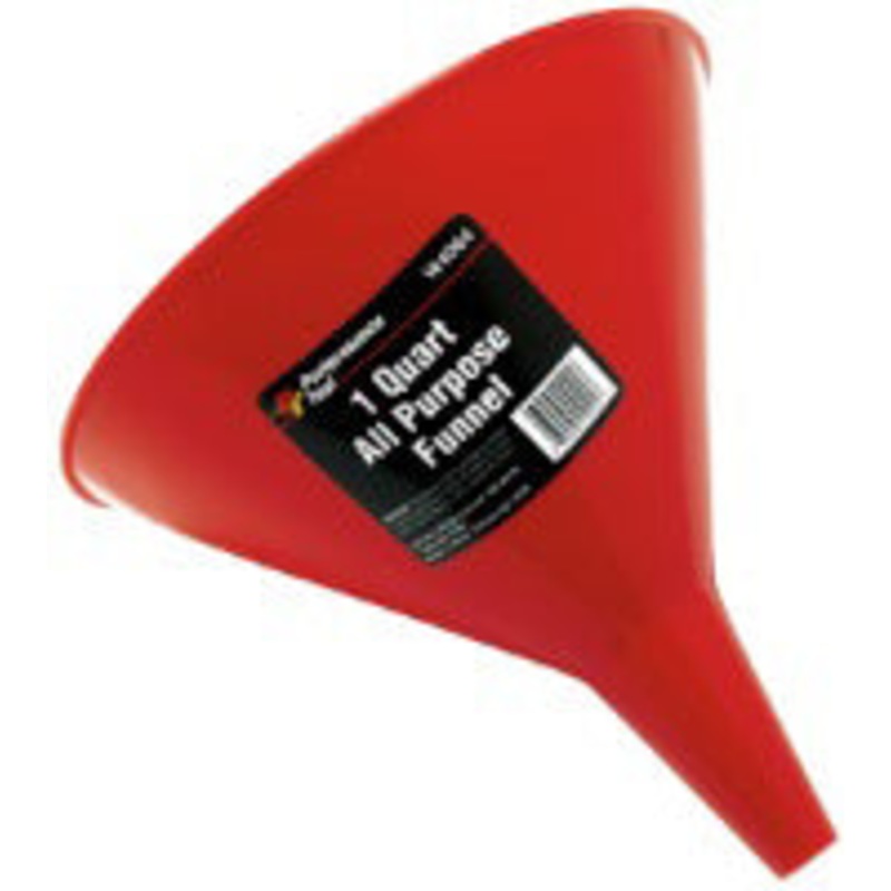 1 QUART ALL PURPOSE FUNNEL – RED PLASTIC