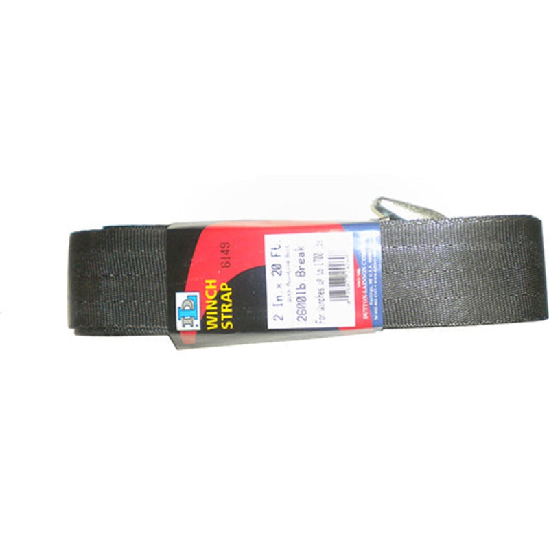 20′ POLY STRAP WITH HOOK FOR HAND WINCH