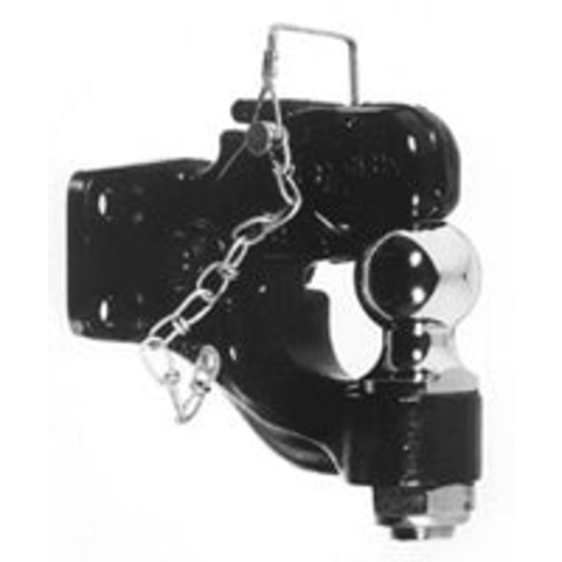 8 TON FORGED DUAL PURPOSE PINTLE & BALL HITCH –  2-5/16 TRAILER BALL