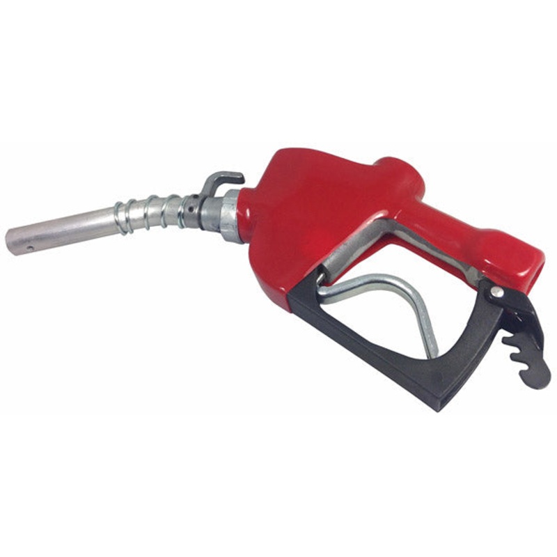 AUTO-SHUTOFF FARM LEADED / DIESEL FUEL NOZZLE WITH RED COVER – 1 INCH NPT