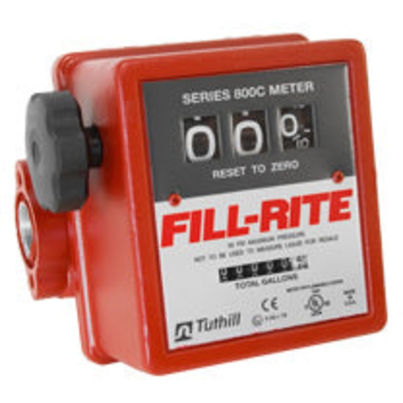 MECHANICAL FUEL METER – 3 WHEEL – 1 NPT