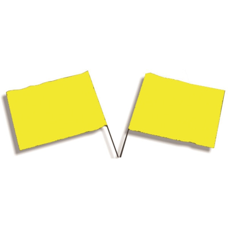 4 X 5 INCH YELLOW SURVEY FLAG