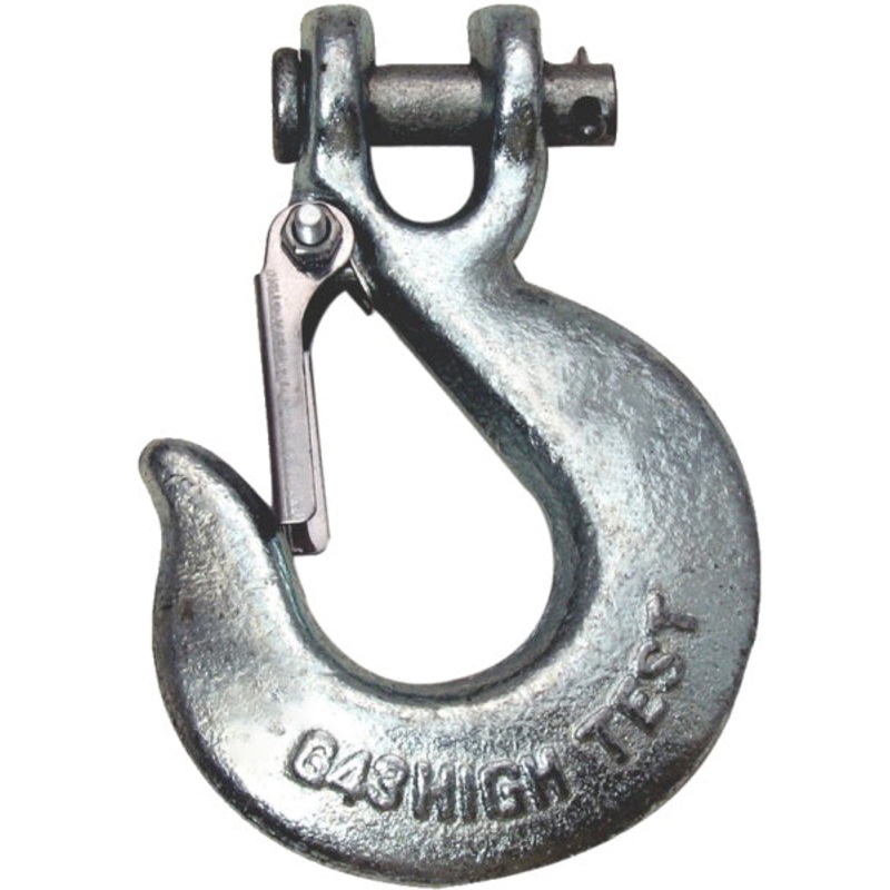 5/16 INCH GRADE 43 CLEVIS GRAB HOOK WITH SAFETY LATCH