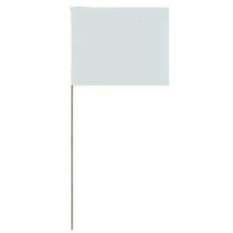 5 X 8 INCH WHITE SURVEY FLAG