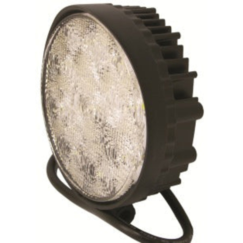 LED 4-1/2 ROUND FLOOD PATTERN WORK LIGHT – 1368 LUMEN – ALUMINUM HOUSING